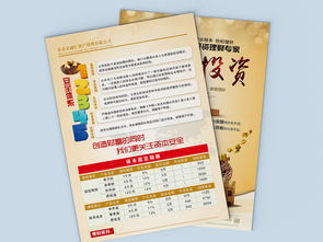 金融投资资产管理公司服务介绍宣传单页设计